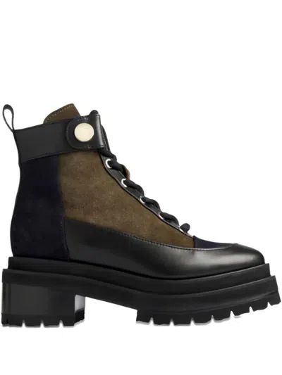 Pierre Hardy 50mm Penny Lace-up Boot In Brown