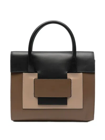 Pierre Hardy Alpha Color-block Tote Bag In Brown