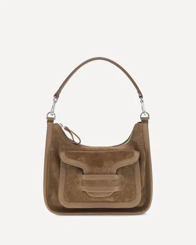 Pierre Hardy Alpha Day Miss Leather Shoulder Bag In Brown