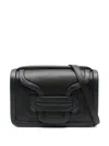 Pierre Hardy Alpha Leather Crossbody Bag In Black