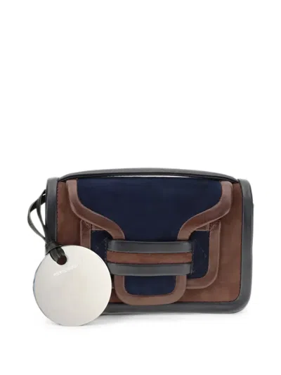 Pierre Hardy Alpha Leather Shoulder Bag In Brown