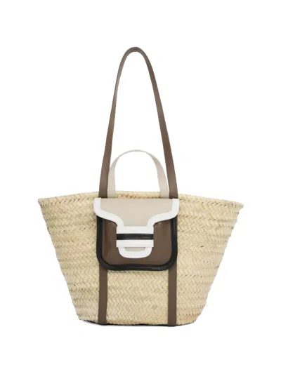 Pierre Hardy Alpha Tote Bag In Neutral
