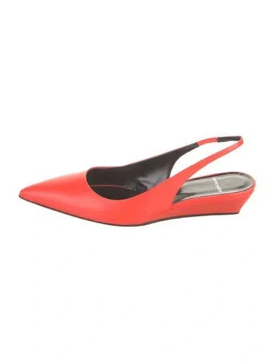 Pre-owned Pierre Hardy Amber 35 Patent Leather Slingback Pumps W/ Tags In Orange