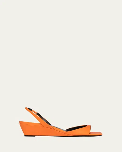 Pierre Hardy Amber Leather Wedge Slingback Sandals
