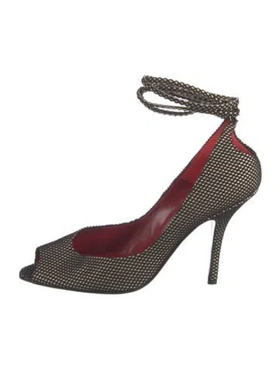 Pre-owned Pierre Hardy Animal Print Sandals In Black