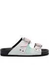 Pierre Hardy Leather Black Sandals In Multi