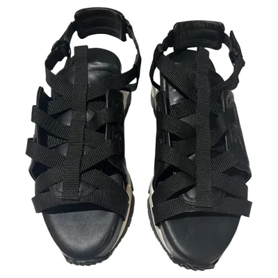 Pre-owned Pierre Hardy Black And White Sandals Shoes, Size 39