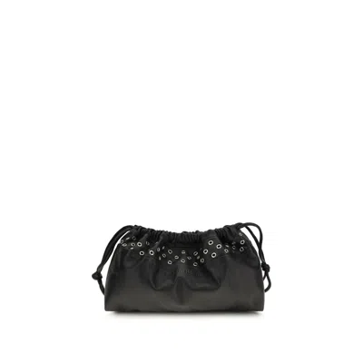 Pierre Hardy Black Calf Leather Bos Taurus Clutch Women's Bag
