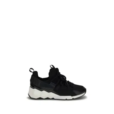 Pierre Hardy Black Neoprene Athletic Sneakers In Multi