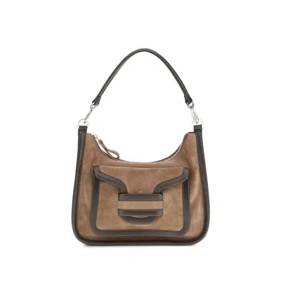 Pierre Hardy Brown Calf Leather Bos Taurus Shoulder Bag