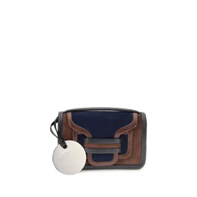 Pierre Hardy Brown Calf Leather Bos Taurus Shoulder Bag