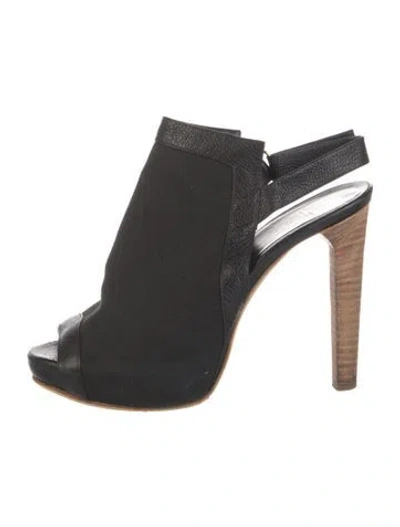 Pre-owned Pierre Hardy Canvas Slingback Pumps In Black