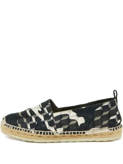 Pre-owned Pierre Hardy Geometric Canvas Espadrilles