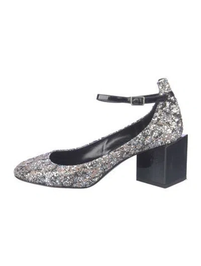 Pre-owned Pierre Hardy Glitter Pumps In Silver