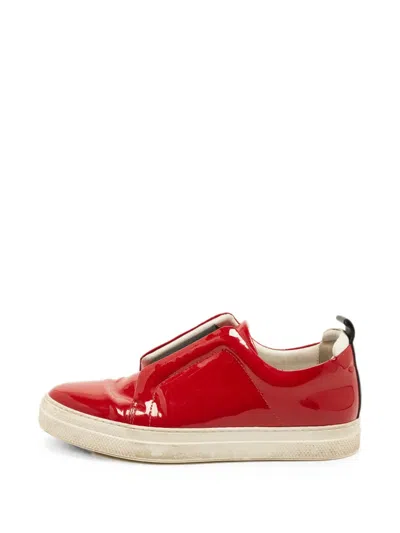 Pre-owned Pierre Hardy Js 02 Slip-on Sneakers In Red