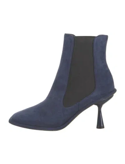 Pre-owned Pierre Hardy Lava Suede Chelsea Boots In Blue