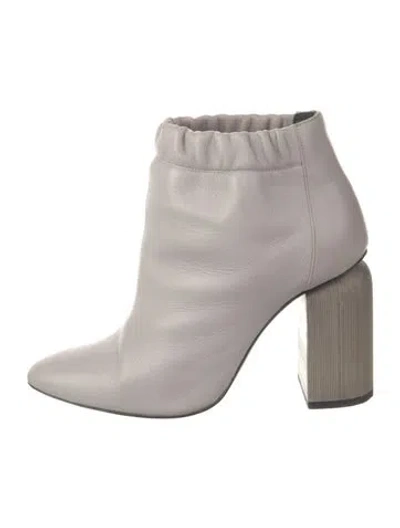 Pre-owned Pierre Hardy Leather Boots In Gray