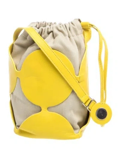 Pre-owned Pierre Hardy Leather Bucket Bag In Neutrals