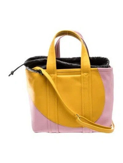 Pre-owned Pierre Hardy Leather Bucket Bag In Yellow