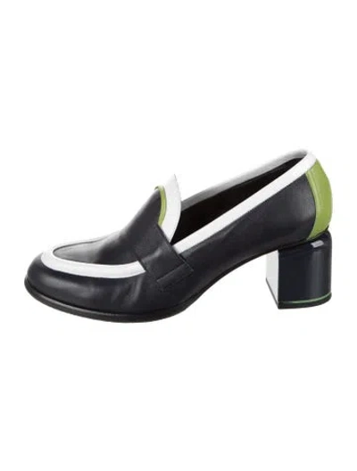 Pre-owned Pierre Hardy Leather Colorblock Pattern Pumps In Blue