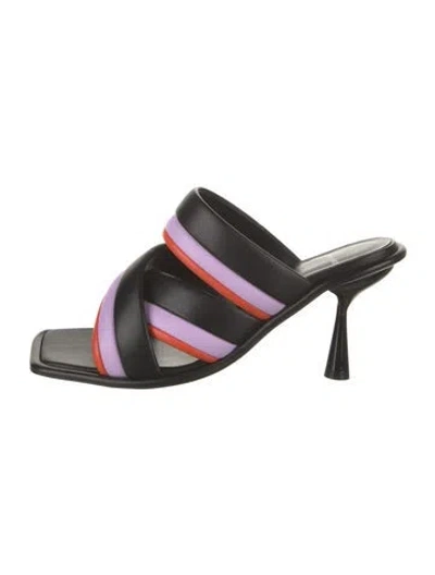 Pre-owned Pierre Hardy Leather Colorblock Pattern Sandals W/ Tags In Multicolor