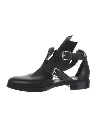 Pre-owned Pierre Hardy Leather Cutout Accent Boots In Black