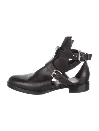 Pre-owned Pierre Hardy Leather Cutout Accent Boots In Black