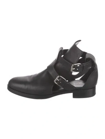 Pre-owned Pierre Hardy Leather Cutout Accent Oxfords In Black