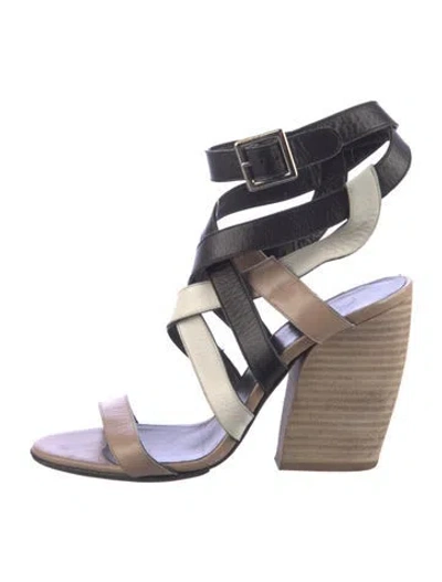 Pre-owned Pierre Hardy Leather Espadrilles In Black