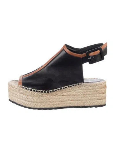 Pre-owned Pierre Hardy Leather Espadrilles In Black