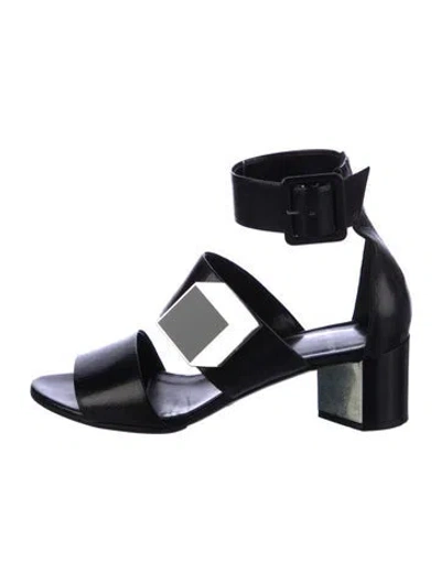 Pre-owned Pierre Hardy Leather Gladiator Sandals In Black
