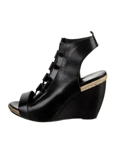 Pre-owned Pierre Hardy Leather Gladiator Sandals In Black