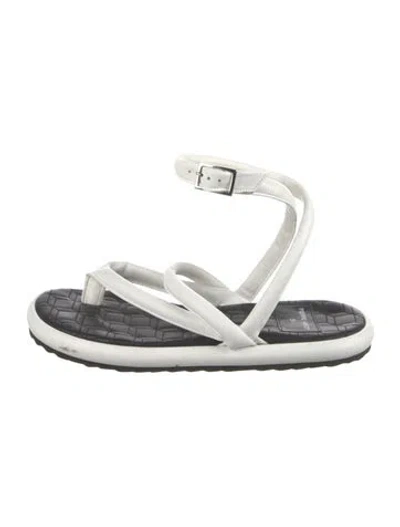 Pre-owned Pierre Hardy Leather Gladiator Sandals In White