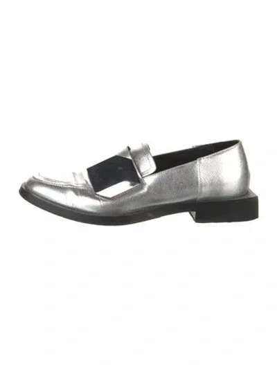 Pre-owned Pierre Hardy Leather Loafers In Silver