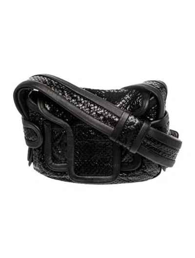 Pre-owned Pierre Hardy Leather Messenger Bag In Black