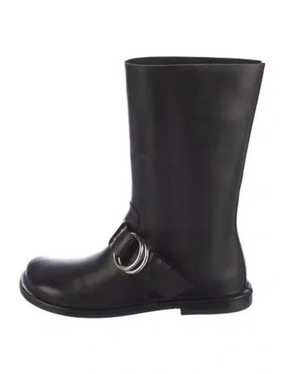 Pre-owned Pierre Hardy Leather Moto Boots In Black