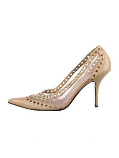 Pre-owned Pierre Hardy Leather Pumps In Neutral