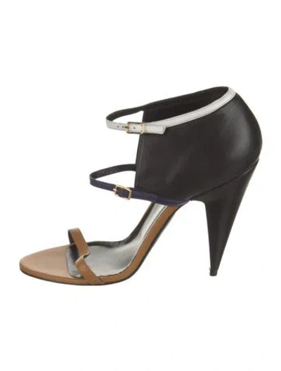 Pre-owned Pierre Hardy Leather Sandals In Black