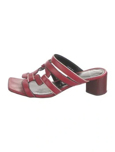 Pre-owned Pierre Hardy Leather Sandals In Red