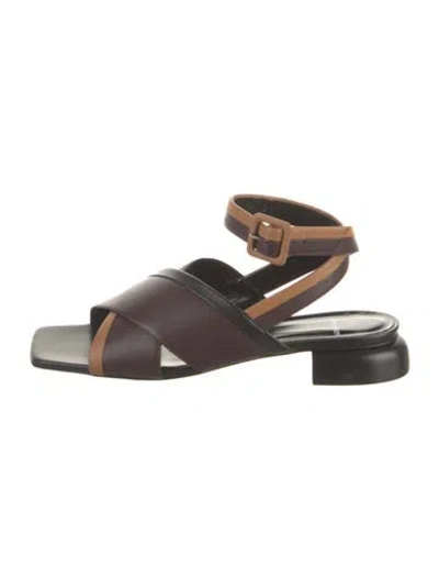 Pre-owned Pierre Hardy Leather Sandals W/ Tags In Brown