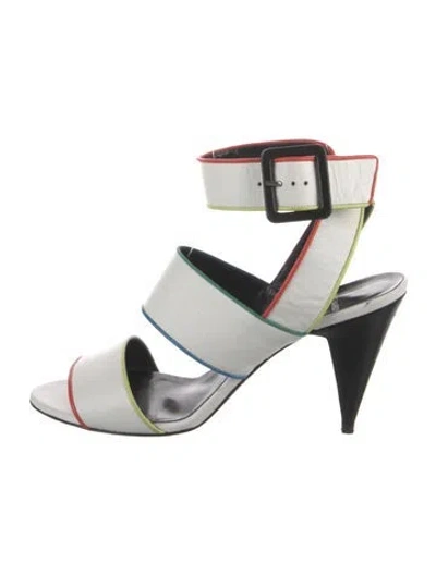 Pre-owned Pierre Hardy Leather Sandals In White