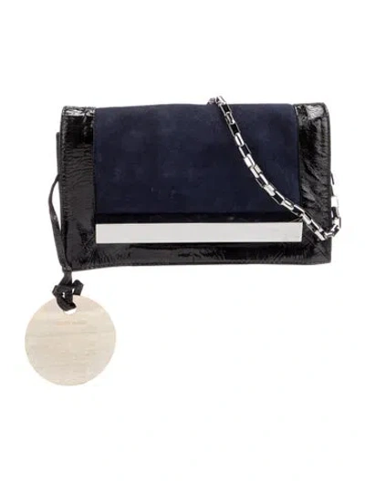 Pre-owned Pierre Hardy Leather Shoulder Bag In Blue