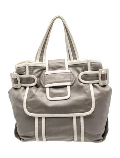 Pre-owned Pierre Hardy Leather Shoulder Bag In Grey