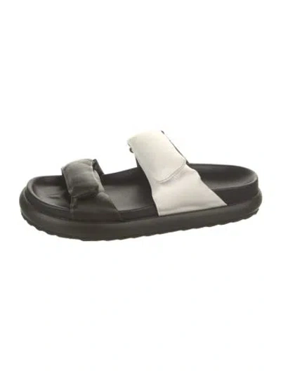 Pre-owned Pierre Hardy Leather Slides In Black