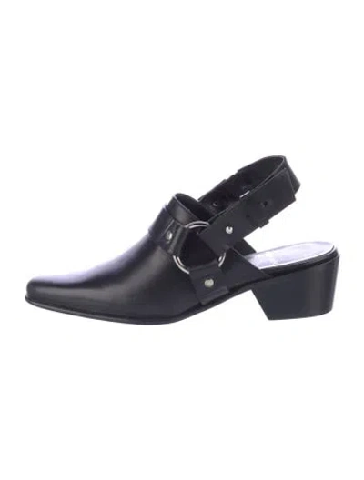 Pre-owned Pierre Hardy Leather Slingback Pumps In Black