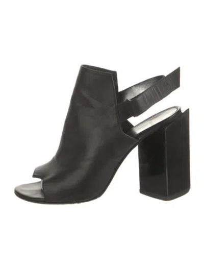 Pre-owned Pierre Hardy Leather Slingback Sandals In Black
