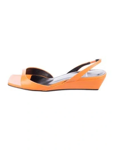 Pre-owned Pierre Hardy Leather Slingback Sandals In Orange