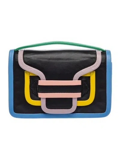 Pre-owned Pierre Hardy Leather Top Handle Bag In Blue