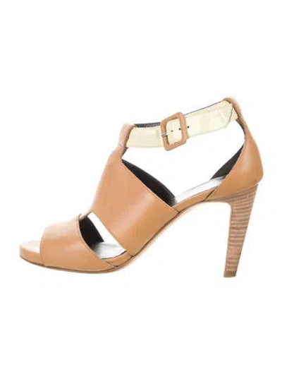Pre-owned Pierre Hardy Leather T-strap Pumps In Neutral