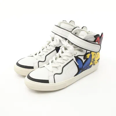 Pierre Hardy Lily High Cut Sneakers Leathermulticolor In Multi